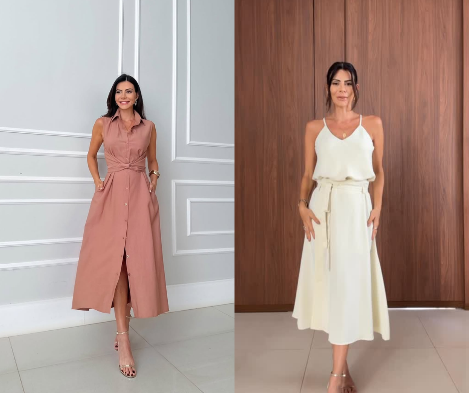 KIT 2 - Vestido Sandra + Conjunto Lara