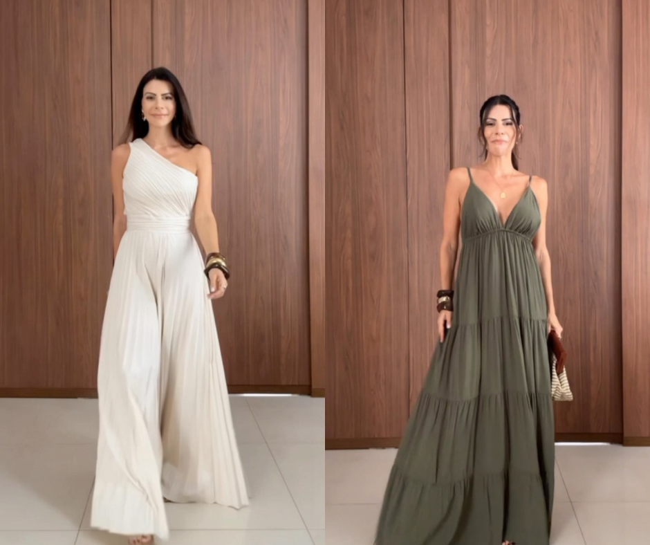 KIT 3 - Macacão Flávia + Vestido Kamila